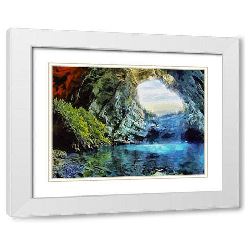 Travel Destination around the World XXXV White Modern Wood Framed Art Print with Double Matting by Medeiros, Celito