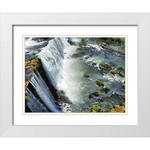 Travel Destination around the World XXXVI White Modern Wood Framed Art Print with Double Matting by Medeiros, Celito