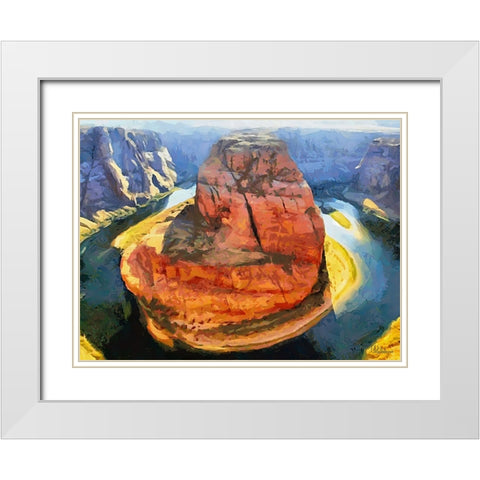 Travel Destination around the World XXXVII White Modern Wood Framed Art Print with Double Matting by Medeiros, Celito