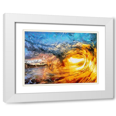 Travel Destination around the World XLII White Modern Wood Framed Art Print with Double Matting by Medeiros, Celito