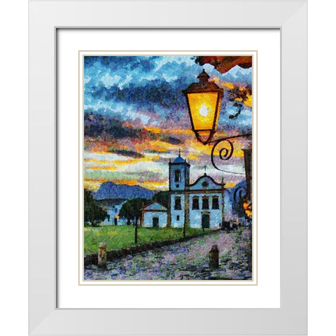 Atmosphere in Southern Cities XII White Modern Wood Framed Art Print with Double Matting by Medeiros, Celito