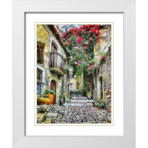 Atmosphere in Southern Cities XXVI White Modern Wood Framed Art Print with Double Matting by Medeiros, Celito