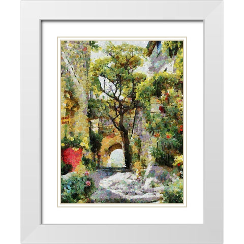 Atmosphere in Southern Cities XXVIII White Modern Wood Framed Art Print with Double Matting by Medeiros, Celito