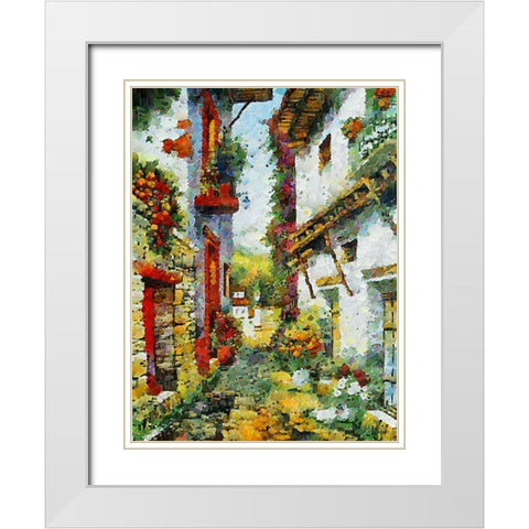Atmosphere in Southern Cities XXXIII White Modern Wood Framed Art Print with Double Matting by Medeiros, Celito