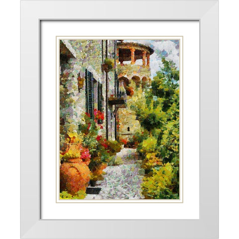 Atmosphere in Southern Cities XXXV White Modern Wood Framed Art Print with Double Matting by Medeiros, Celito