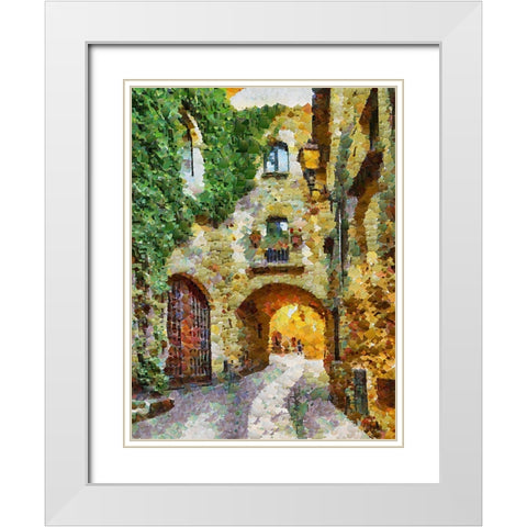 Atmosphere in Southern Cities XXXVI White Modern Wood Framed Art Print with Double Matting by Medeiros, Celito