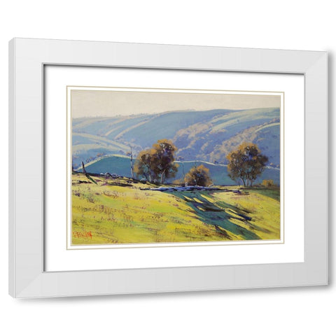 Afternoon Lithgow White Modern Wood Framed Art Print with Double Matting by Gercken, Graham
