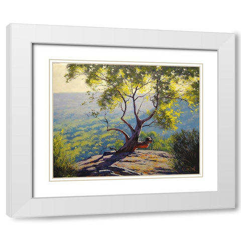 Blood Gum White Modern Wood Framed Art Print with Double Matting by Gercken, Graham