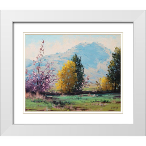 Apring Australia  White Modern Wood Framed Art Print with Double Matting by Gercken, Graham
