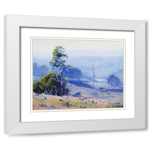 Early Light Nerar Mudgee White Modern Wood Framed Art Print with Double Matting by Gercken, Graham