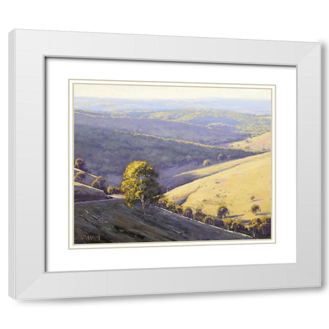 Summer Light White Modern Wood Framed Art Print with Double Matting by Gercken, Graham