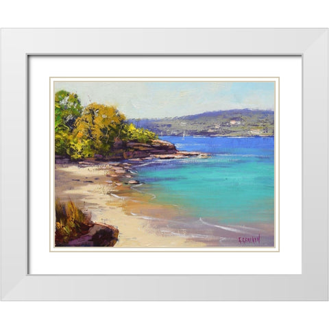 Sydney Harbour II White Modern Wood Framed Art Print with Double Matting by Gercken, Graham
