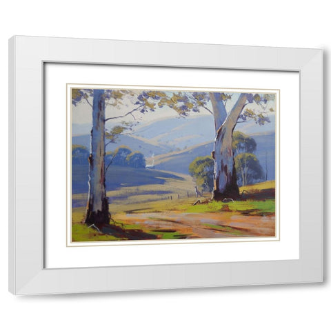 Valley Gums White Modern Wood Framed Art Print with Double Matting by Gercken, Graham