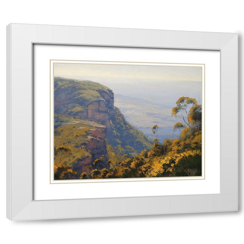 View Across Narrow Neck White Modern Wood Framed Art Print with Double Matting by Gercken, Graham