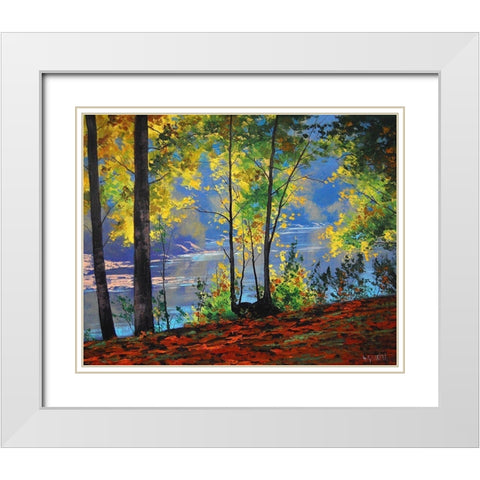 Tumut Australia White Modern Wood Framed Art Print with Double Matting by Gercken, Graham