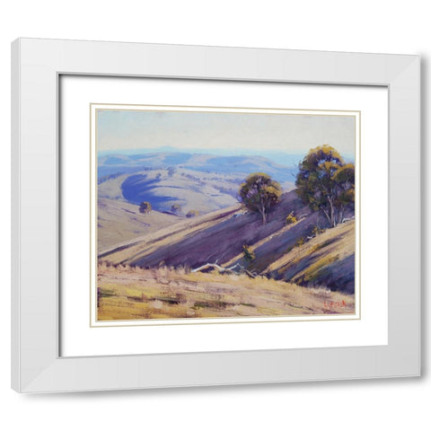 Summer Shadows Australia White Modern Wood Framed Art Print with Double Matting by Gercken, Graham