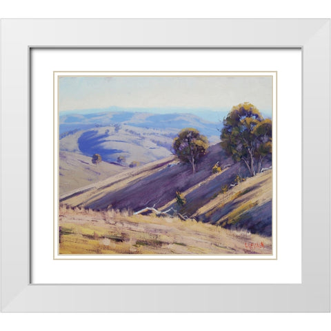 Summer Shadows Australia White Modern Wood Framed Art Print with Double Matting by Gercken, Graham