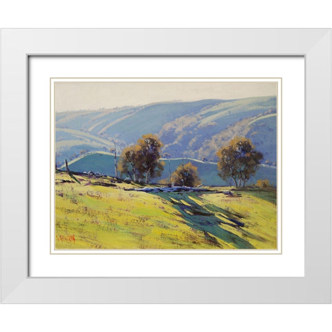 Spring Hills Tarana Australia White Modern Wood Framed Art Print with Double Matting by Gercken, Graham