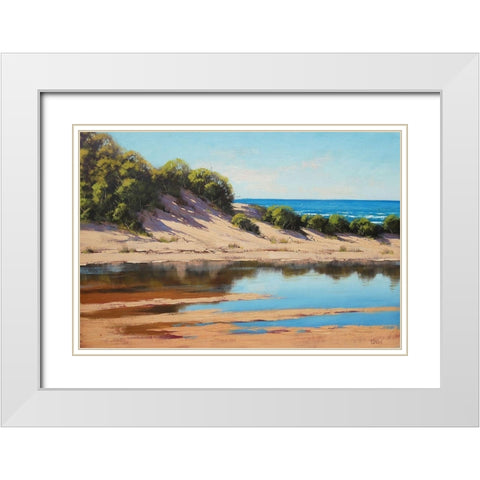 Coastal Back Water White Modern Wood Framed Art Print with Double Matting by Gercken, Graham