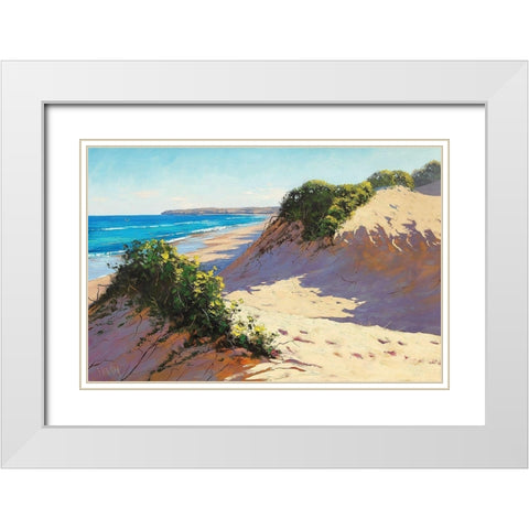 Dune Paintings White Modern Wood Framed Art Print with Double Matting by Gercken, Graham