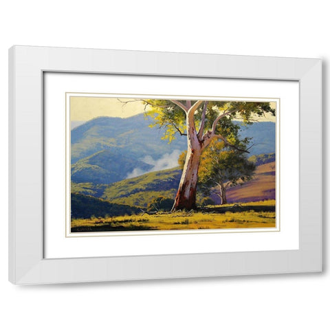 Koala Gum Tree White Modern Wood Framed Art Print with Double Matting by Gercken, Graham