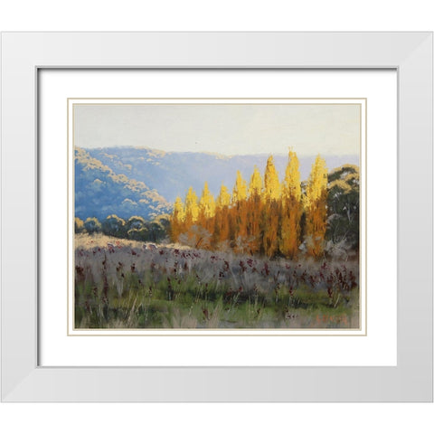 Popular Trees White Modern Wood Framed Art Print with Double Matting by Gercken, Graham