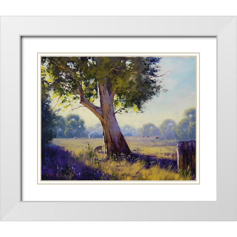 Prints of Farms White Modern Wood Framed Art Print with Double Matting by Gercken, Graham