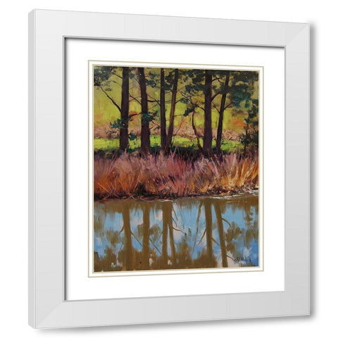 Plein Air Prints White Modern Wood Framed Art Print with Double Matting by Gercken, Graham