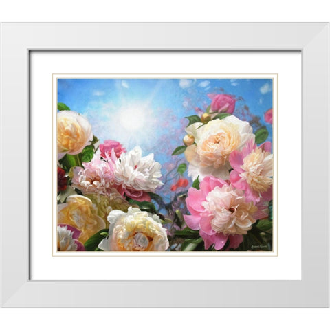 Towards the Sun White Modern Wood Framed Art Print with Double Matting by Kopania, Zbigniew