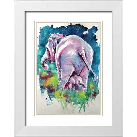 Play With Mommy White Modern Wood Framed Art Print with Double Matting by Kovacs, Anna Brigite