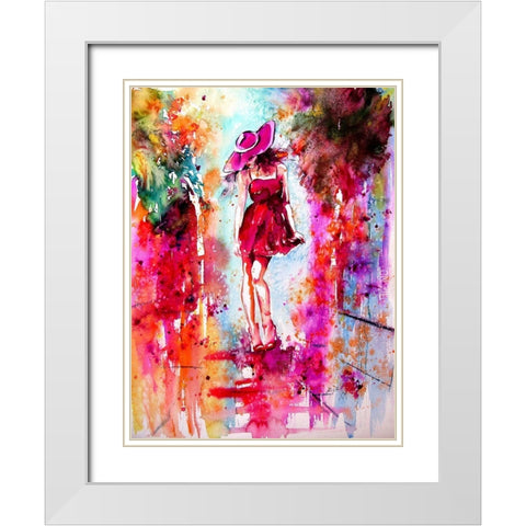 Magic in the City White Modern Wood Framed Art Print with Double Matting by Kovacs, Anna Brigite