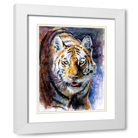 Collarwali White Modern Wood Framed Art Print with Double Matting by Kovacs, Anna Brigite