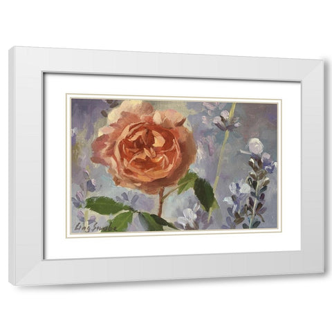 Joy White Modern Wood Framed Art Print with Double Matting by Strube, Ling