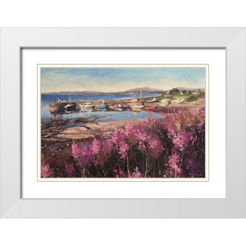 Scotland Landscape IV White Modern Wood Framed Art Print with Double Matting by Strube, Ling