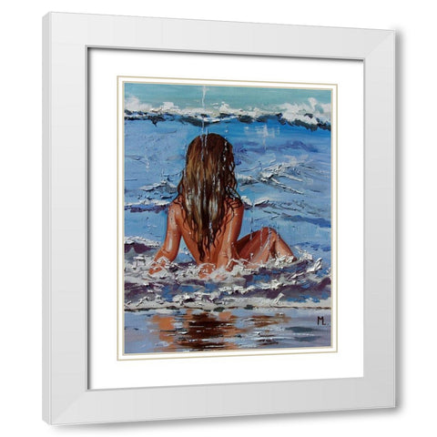 Sunny Day White Modern Wood Framed Art Print with Double Matting by Luniak, Monika