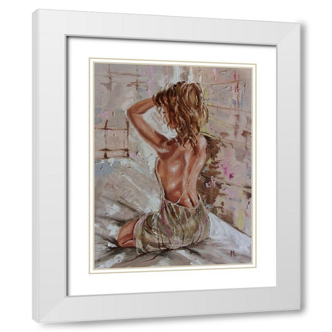 Light in the Room White Modern Wood Framed Art Print with Double Matting by Luniak, Monika