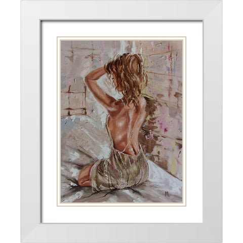 Light in the Room White Modern Wood Framed Art Print with Double Matting by Luniak, Monika