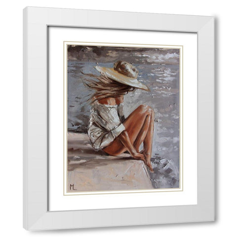 TakÃ© me There White Modern Wood Framed Art Print with Double Matting by Luniak, Monika