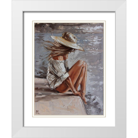 TakÃ© me There White Modern Wood Framed Art Print with Double Matting by Luniak, Monika