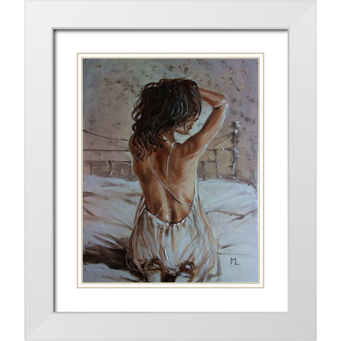 Light in the Room II White Modern Wood Framed Art Print with Double Matting by Luniak, Monika