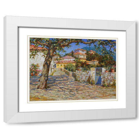 Light and Shadows II White Modern Wood Framed Art Print with Double Matting by Obuchovsky, Yury