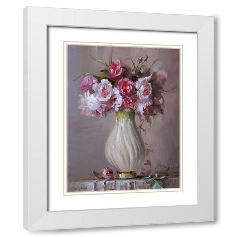 Aromat Bouquet II White Modern Wood Framed Art Print with Double Matting by Rogozina, Svetlana