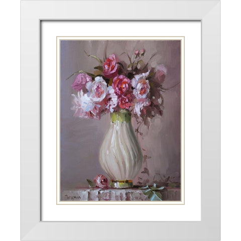 Aromat Bouquet II White Modern Wood Framed Art Print with Double Matting by Rogozina, Svetlana