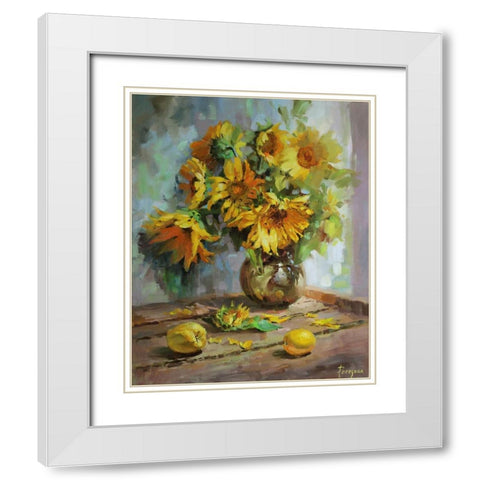 Sunny Day White Modern Wood Framed Art Print with Double Matting by Rogozina, Svetlana