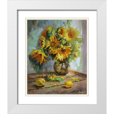 Sunny Day White Modern Wood Framed Art Print with Double Matting by Rogozina, Svetlana