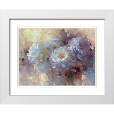 Powdery Clouds White Modern Wood Framed Art Print with Double Matting by Singatullin, Marsel