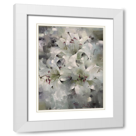 Winter Sleep White Modern Wood Framed Art Print with Double Matting by Singatullin, Marsel