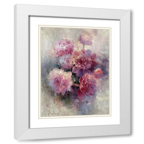 Pink Haze White Modern Wood Framed Art Print with Double Matting by Singatullin, Marsel