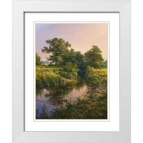 Native Places White Modern Wood Framed Art Print with Double Matting by Yushkevich, Viktor