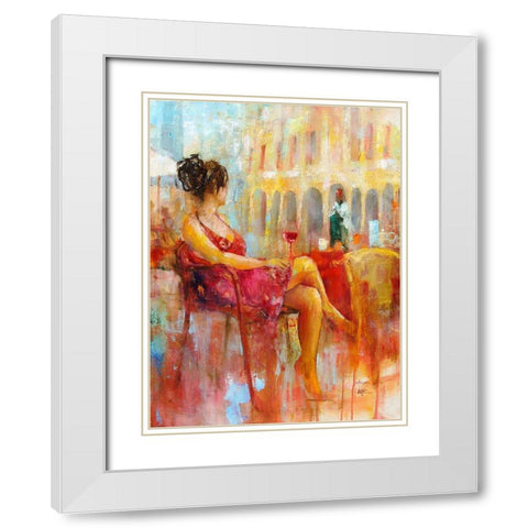 New Day White Modern Wood Framed Art Print with Double Matting by Zakrynycny, Viktor